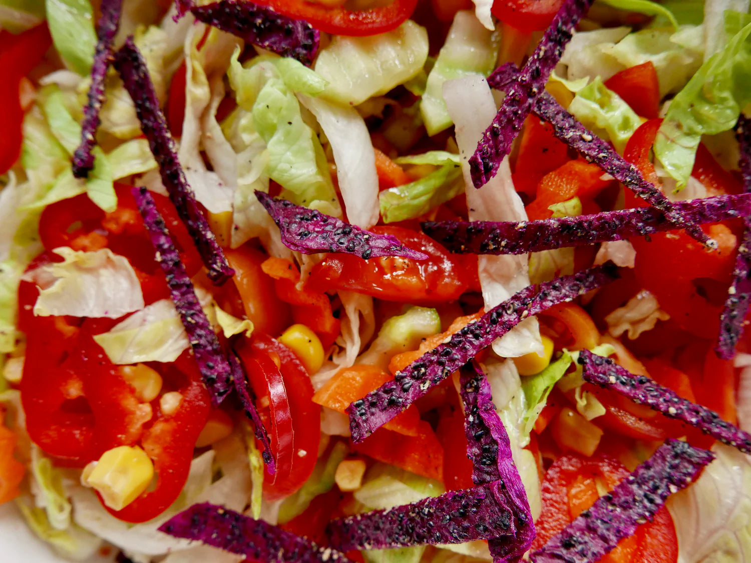 Mixed Salad with a Touch of Purple