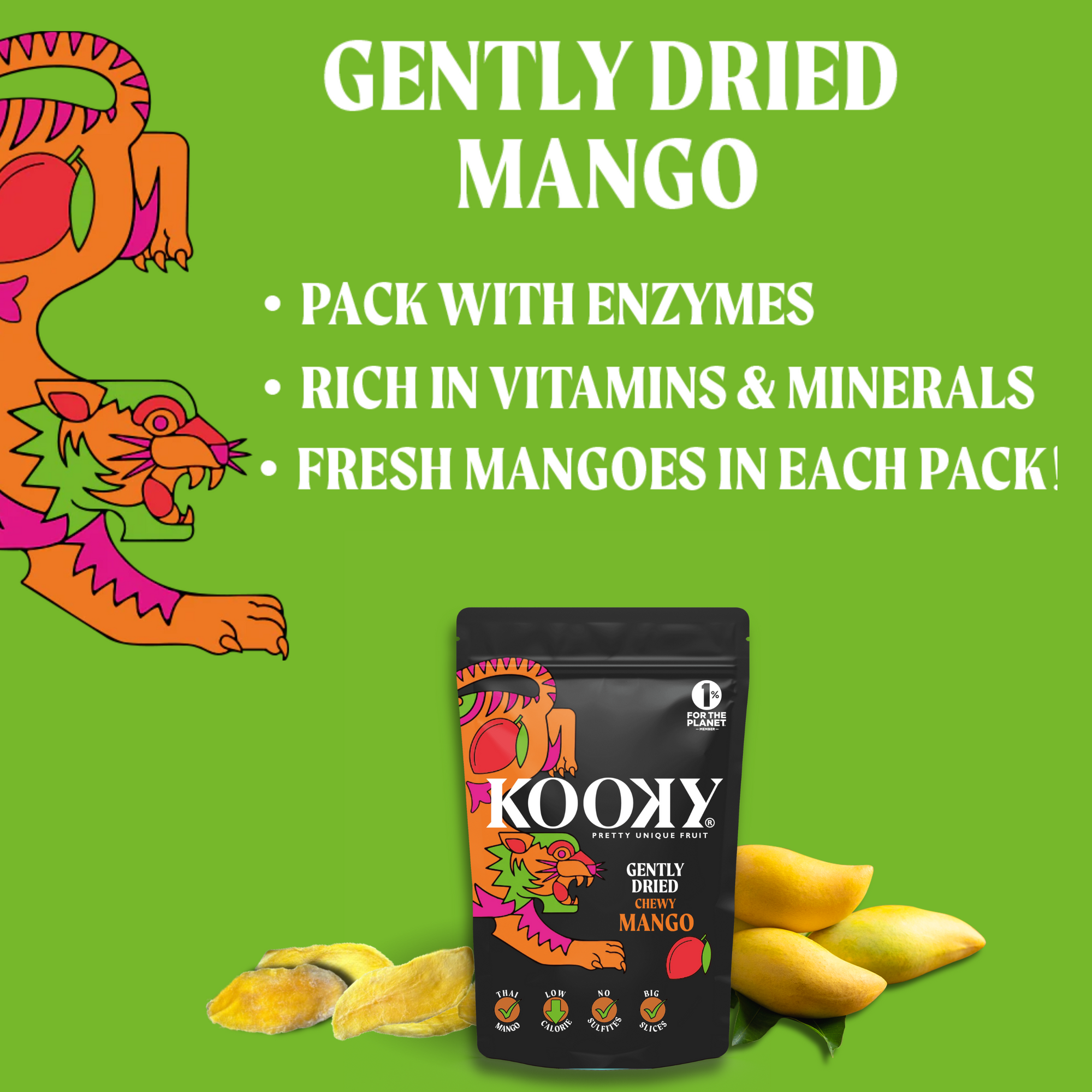 Gently Dried Mango - 2 sizes