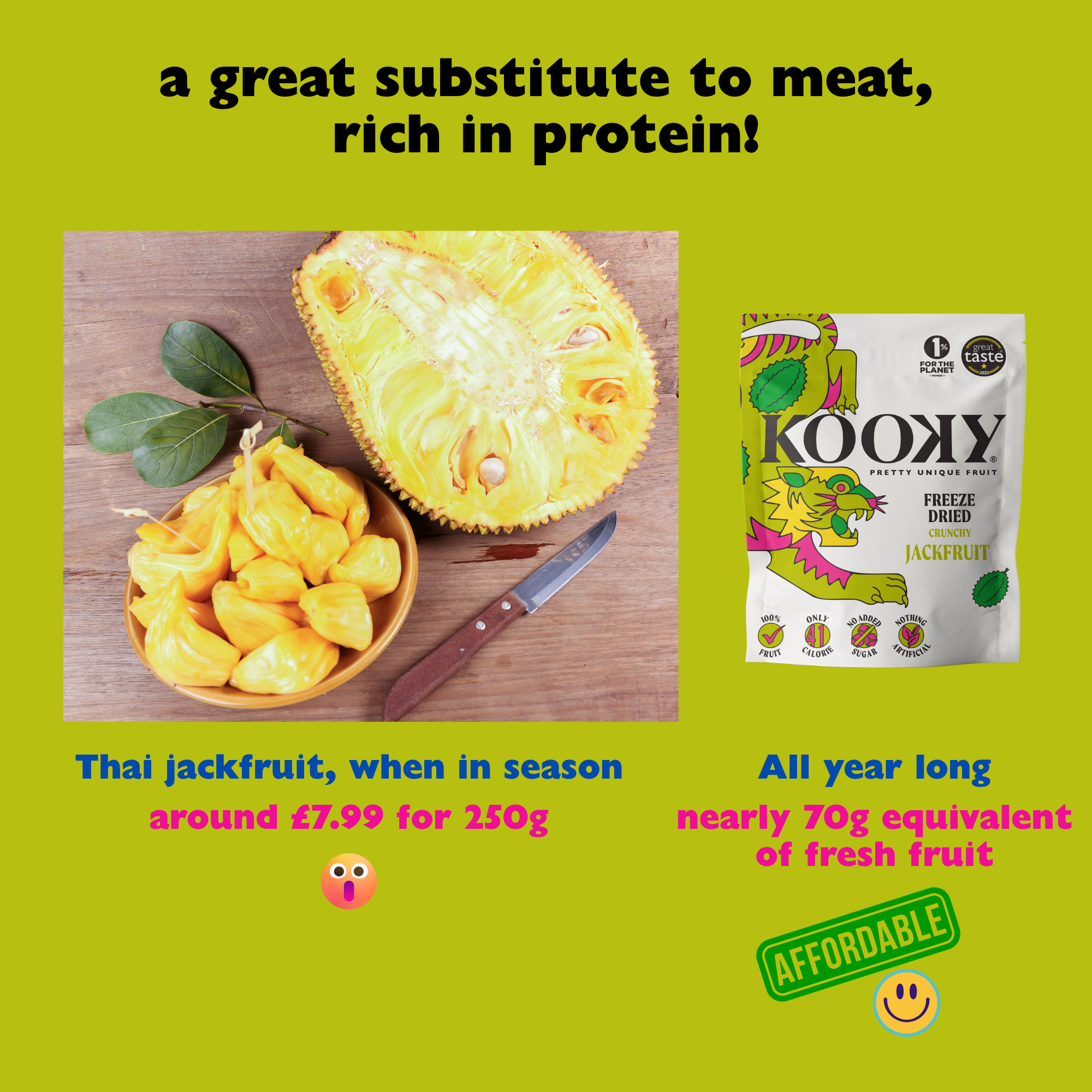 Freeze Dried Jackfruit - 2 sizes
