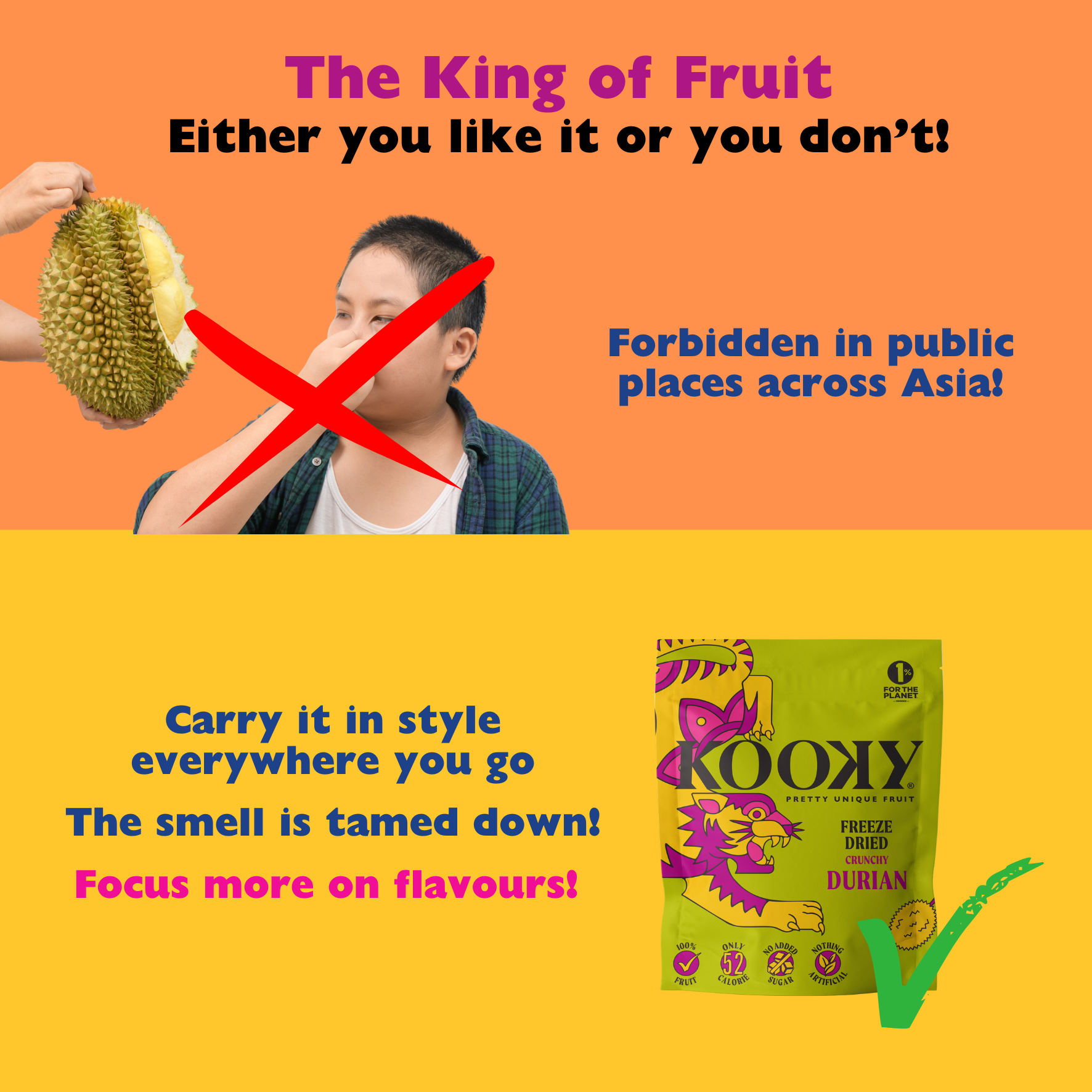 12pk - Freeze Dried Durian