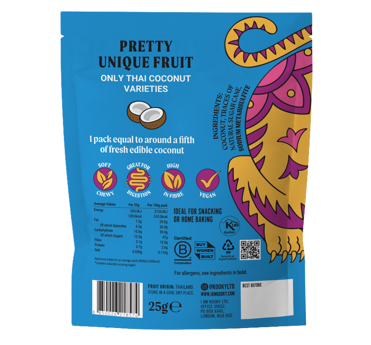 12pk - Gently Dried Coconut