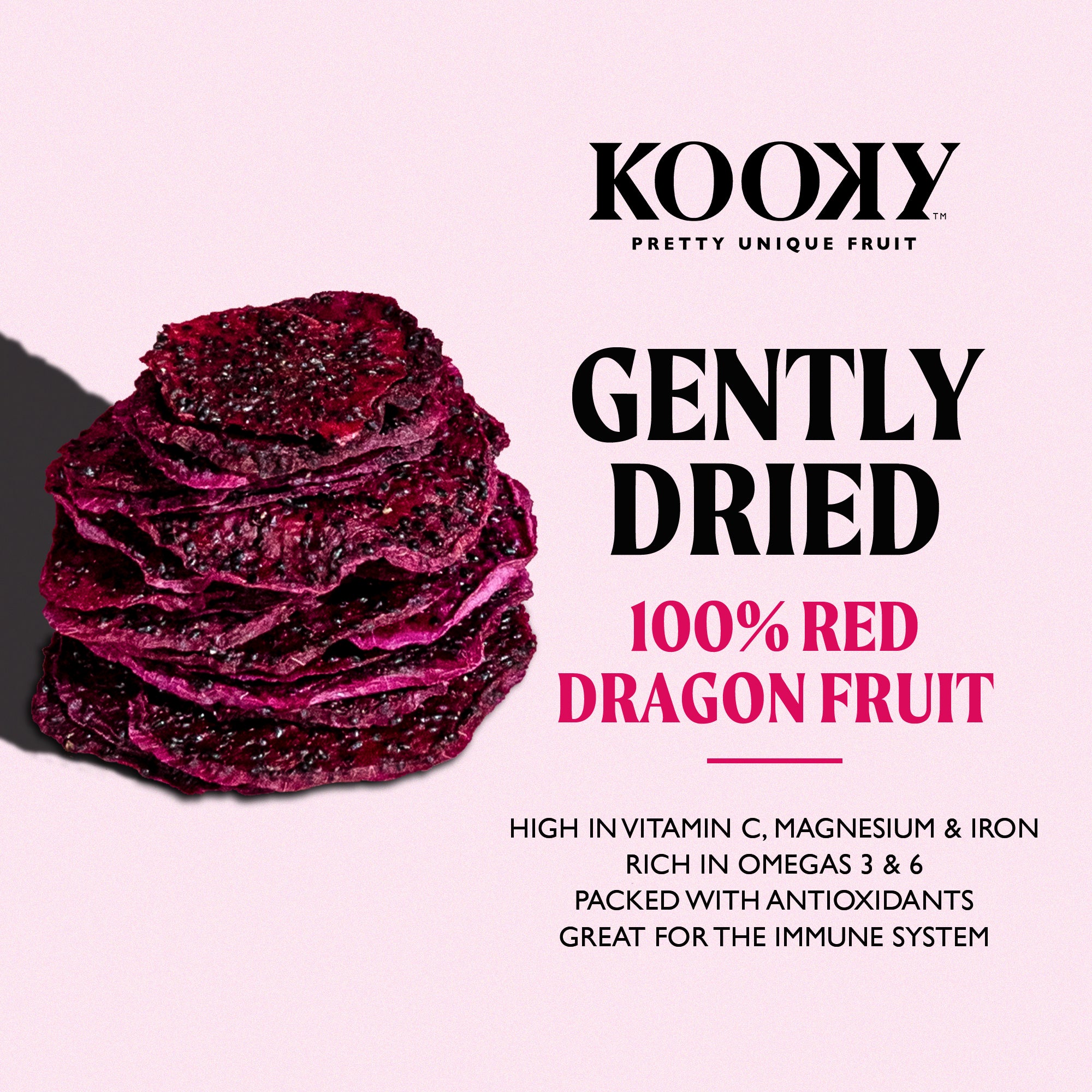 5pk - Gently Dried Dragon Fruit