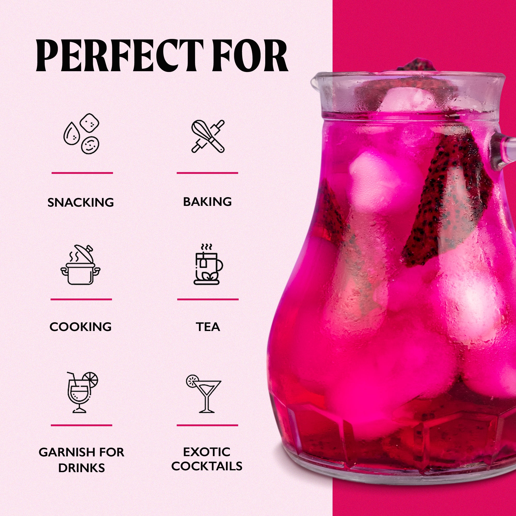 5pk - Gently Dried Dragon Fruit