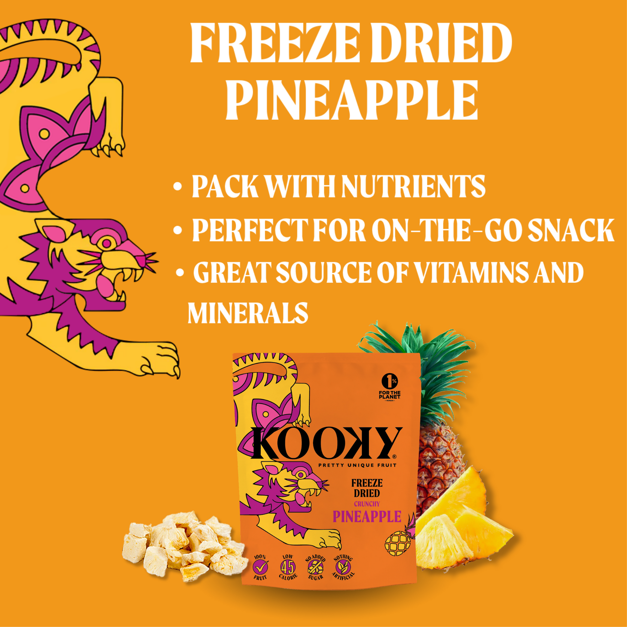 5pk - Freeze Dried Pineapple