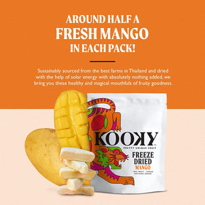 Freeze Dried Mango that is sustainably sourced and dried using solar power